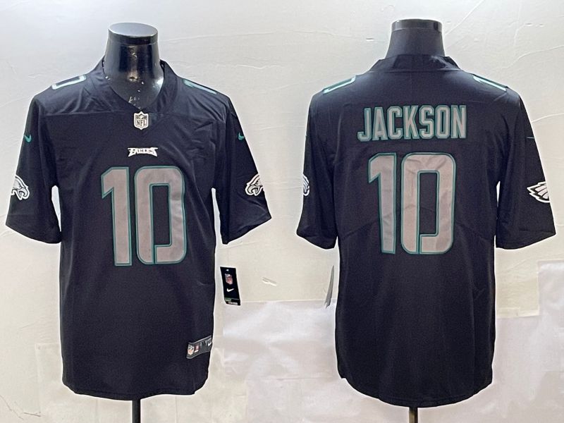 Men Philadelphia Eagles #10 Jackson 2025 Nike Fashion Impact Black Limited NFL Jersey style 1->philadelphia eagles->NFL Jersey